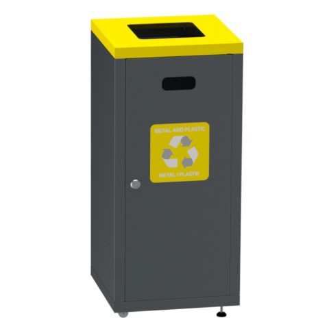 Mülltrennungsbehälter 90L mit Türen und Verbindungsfunktion