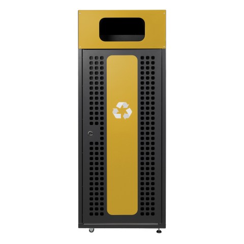 Large recycling bin Titan 180L_metal_plastics